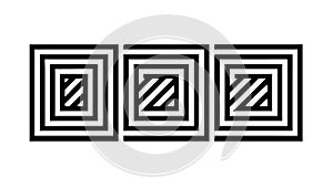 Abstract Geometric Square Pattern Ã¢â¬' Modern Design Op Art Texture, vector design Generative AI