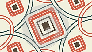 Abstract geometric square pattern with rhythmic, modern design, vector design Generative AI
