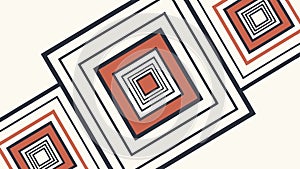 Abstract geometric square pattern, vector design Generative AI
