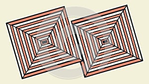 Abstract Geometric Square Pattern Vector Design in Modern Style, vector design Generative AI