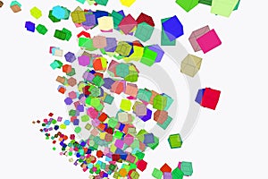 Abstract geometric square, rectangle pattern. Background, backdrop, effect & mosaic.