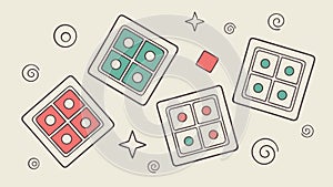 Abstract geometric squares, dynamic and modern visual design. vector design Generative AI