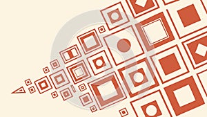 Abstract Geometric Squares Pattern, Dynamic and Modern Background, vector design Generative AI