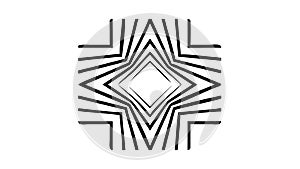 Abstract Geometric Star, Linear Pattern Design, vector design Generative AI