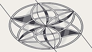 Abstract Geometric Star Pattern for Dynamic Modern Designs, vector design Generative AI