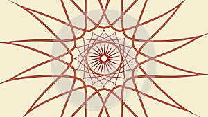 Abstract Geometric Star Radiating Lines Pattern, vector design Generative AI