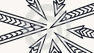 Abstract Geometric Starburst Pattern, Dynamic and Modern, vector design Generative AI