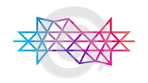 Abstract Geometric Starburst Pattern Vector Design, vector design Generative AI