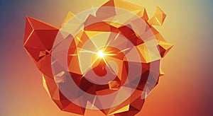 An abstract geometric structure composed of