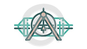 Abstract Geometric Structure, Modern Network Framework, vector design Generative AI