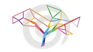 Abstract Geometric Structure Vector Design Element, vector design Generative AI