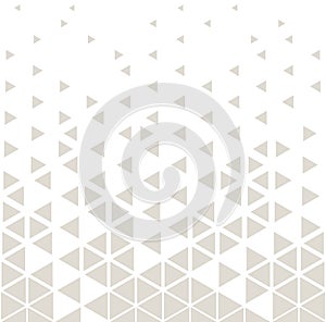 Abstract geometric subtle deco art print halftone triangle pattern