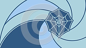 Abstract geometric swirling pattern design element vector design Generative AI