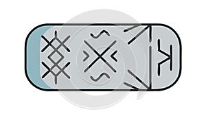 Abstract Geometric Symbols Icon, Modern Design Pattern Vector, vector design Generative AI