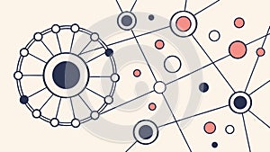 Abstract geometric tech pattern data network connection vector design Generative AI