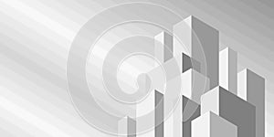 Abstract geometric technological background. Architectural construction. Vector creative design.