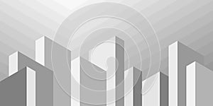 Abstract geometric technological background. Architectural construction. Vector creative design.