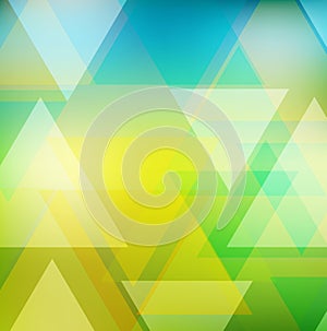 Abstract geometric template with triangles