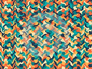 Abstract geometric textile fabric design