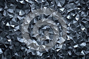 Abstract Dark Grey Crystal Texture