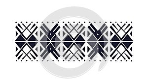 Abstract Geometric Textured Vector Pattern for Bold Borders, vector design Generative AI