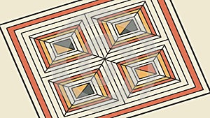 Abstract Geometric Tile Design, Modern Interlocking Pattern, vector design Generative AI