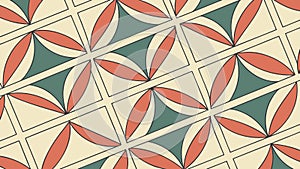 Abstract Geometric Tile Pattern, Modern Decorative Vector Design, vector design Generative AI