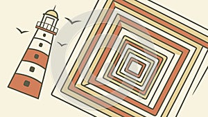 Abstract geometric tile pattern, a modern and stylish decorative surface design, vector design Generative AI