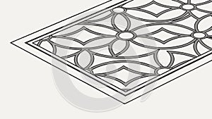 Abstract Geometric Tile Pattern, Repeating Interior Motif, vector design Generative AI