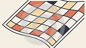 Abstract geometric tiled pattern with warm, inviting colors. vector design Generative AI