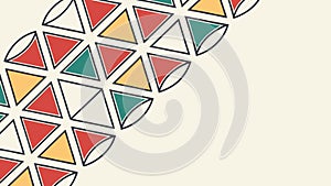 Abstract Geometric Triangle Border, Modern Pattern, vector design Generative AI