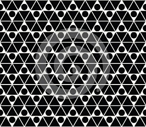 Abstract geometric triangle deco art pattern