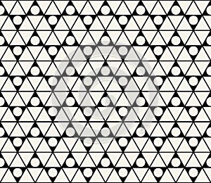 Abstract geometric triangle deco art pattern