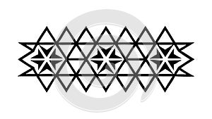 Abstract Geometric Triangle Grid Pattern for Tech Backgrounds, vector design Generative AI