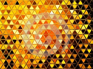 Abstracto triángulo espejo patrón 