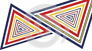 Abstract Geometric Triangle Outline Pattern Vector, vector design Generative AI