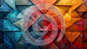 Abstract geometric triangle pattern background