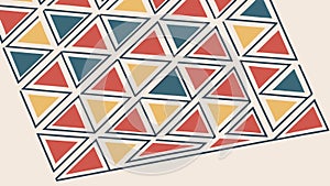 Abstract Geometric Triangle Pattern Background, vector design Generative AI