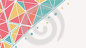 Abstract Geometric Triangle Pattern Design, Modern Decor, vector design Generative AI