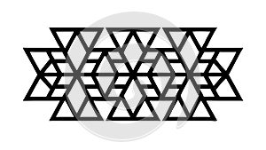 Abstract Geometric Triangle Pattern Design, vector design Generative AI