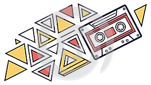 Abstract Geometric Triangle Pattern for Dynamic Backgrounds, vector design Generative AI