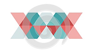 Abstract Geometric Triangle Pattern, Dynamic Colorful Background, vector design Generative AI