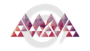 Abstract Geometric Triangle Pattern with Dynamic Composition, vector design Generative AI