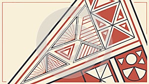Abstract Geometric Triangle Pattern for Dynamic Modern Art, vector design Generative AI