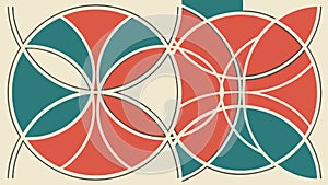 Abstract Geometric Triangle Pattern, Dynamic and Structured, vector design Generative AI