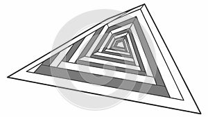 Abstract geometric triangle pattern illustration element, vector design Generative AI