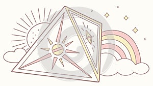 Abstract Geometric Triangle Pattern Intersecting Lines Design, vector design Generative AI