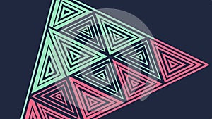 Abstract Geometric Triangle Pattern with Intersecting Lines, vector design Generative AI