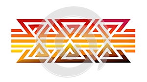 Abstract Geometric Triangle Pattern: Modern Art Dynamic Design, vector design Generative AI