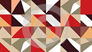 Abstract geometric triangle pattern, modern design, and colorful texture, Stock Photo, Generative AI